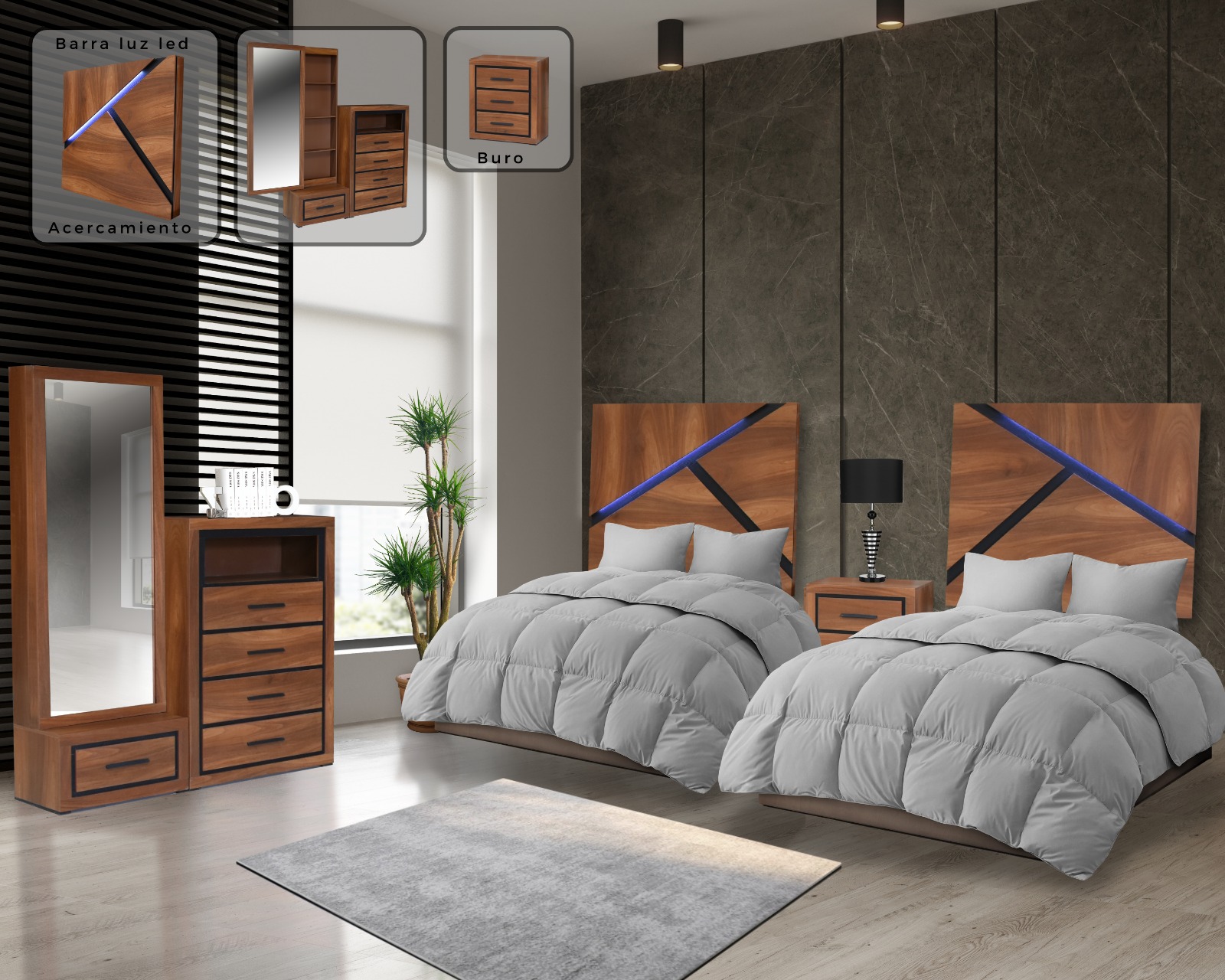 RECÁMARAS GEMELAS PALENCIA